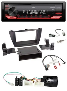 JVC DAB Lenkrad Bluetooth USB Autoradio für Hyundai ix35 2010-2013 schwarz - Bild 1 von 10