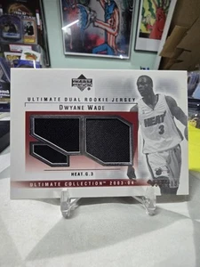 2003-04 Dwyane Wade /100 UD Ultimate Collection Jerseys Dual Rookie Patch RC - Bild 1 von 3