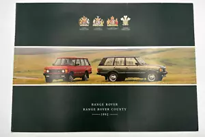 Carpeta de folleto de venta de autos original Range Rover and County 1992 original - Imagen 1 de 8