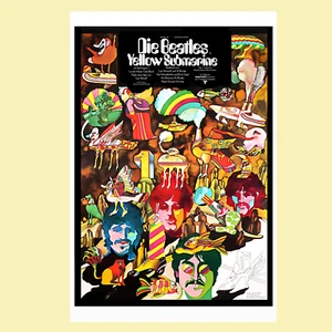 Die Beatles gelbes U-Boot deutsches Poster - Bild 1 von 6