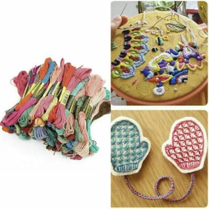 200pcs Mix Colors Cross Stitch Cotton Sewing Skeins Embroidery Thread Floss Sets - Picture 1 of 7