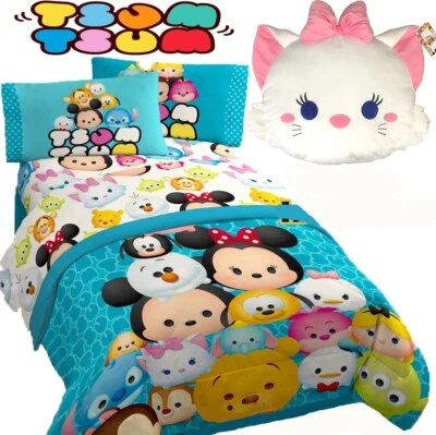 Disney Minnie Mouse TSUM TSUM Girls 4pc Twin Comforter Sheet Set Maria Pillow - Image 1 of 3