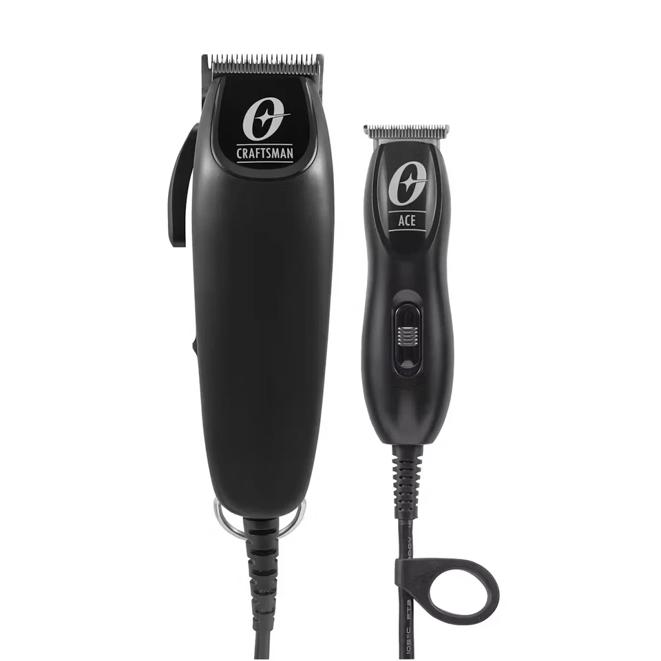 Oster Ace Steel Mini T Blade Corded Trimmer with 5 Guide Combs