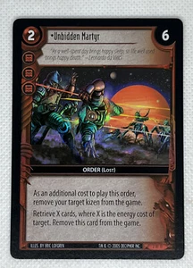 Wars tcg nowhere to hide 2005 Decipher Unbidden Martyr Foil Rare 2 RF 11 - Imagen 1 de 3