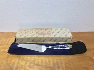 Princess House Lead Crystal Cake Server 079 Cake Cutter - Picture 1 of 20