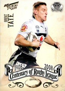 ✺New✺ 2008 NEW ZEALAND WARRIORS NRL Card BRENT TATE Centenary
