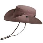 Adjustable Girth Fisherman Hat Breathable Mesh Design Sun Protection Brim