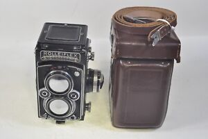 Rolleiflex 3.5E type 1 with 75mm Planar taking lens, case and strap, serviced