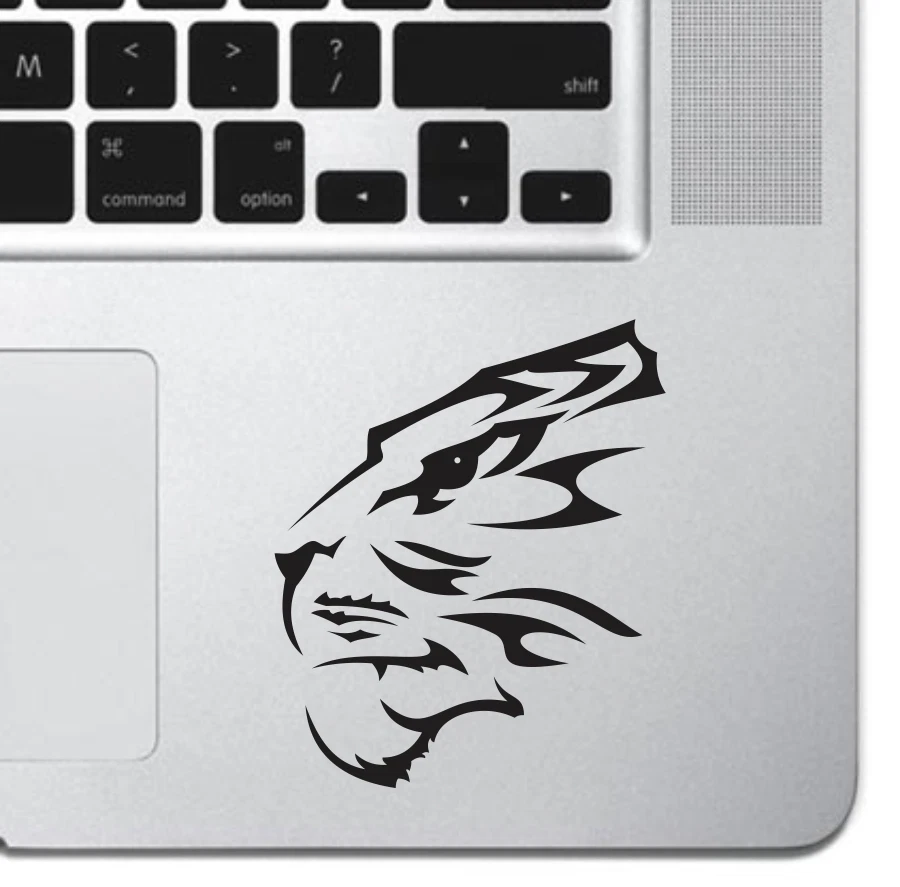Tiger Face Tribal Tattoo Vinyl Decal Keyboard Sticker For Laptop Macbook Pro Air - Image 1 of 4