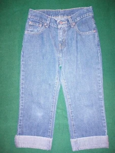 Girls Levi's Denim Blue Jean Capri Size 12 - Picture 1 of 4