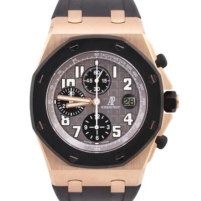 Audemars Piguet Royal Oak Offshore 18K ROSE GOLD Gray Chronograph 42mm 25940OK - Image 1 of 4