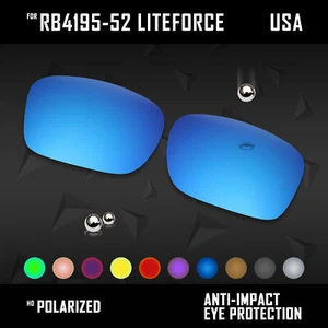 Lentes de repuesto polarizadas antiarañazos para Ray Ban RB4195-52 opción Liteforce - Imagen 1 de 12