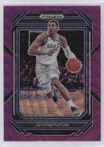 2023-24 Panini Prizm Draft Picks Purple Wave Prizm Jayson Tatum #51