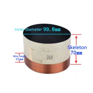 99,8 mm 8ohm 8Ω BASV bobinas de voz para altavoz de graves negro subwoofer de aluminio bobina de bocina - Imagen 1 de 3
