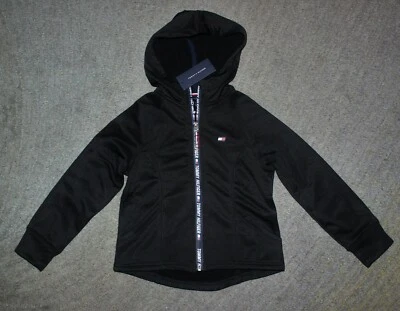 Sudadera con capucha negra Tommy Hilfiger para niñas - talla S (7) - nueva con etiquetas Foto 1 de 4