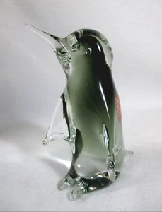 MURANO VETERIA ARTISTICA MAESTERI VETRAL HANDBLOWN PENGUIN FIGURE - Picture 1 of 7