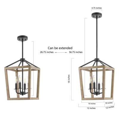 Safavieh VALDIS 4LT 12 INCH PENDANT, Reduced Price 2172754603 PND4096A — 第 1/4 张图片