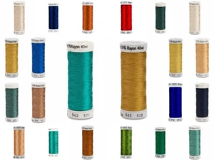 GUTERMANN SULKY 100% RAYON 40 WT EMBROIDERY SEWING THREAD 100 YDS No's 500-999 - Picture 1 of 67