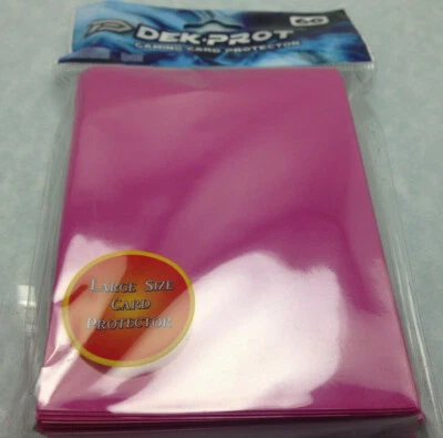 60 Large Standard Size Deck.Prot Pokemon/Digimon/MTG Protector Sleeves - Image 1 of 4
