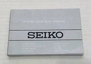 Seiko Rotary Slide Rule Manuale Internazionale - Foto 1 di 2