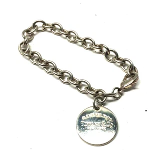 Tiffany Co. Please Return to Tiffany Round Tag Charm Bracelet, Tiffany Bracelet - Picture 1 of 3
