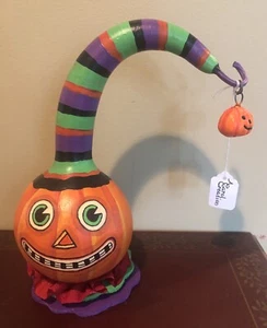 A Carol Creation Handmade Gourd Pumpkin with Mini-Pumpkin Tassel - Picture 1 of 5