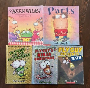Lot of 5 Ted Arnold Books Fly Guy, Green Wilma and Parts - Picture 1 of 1