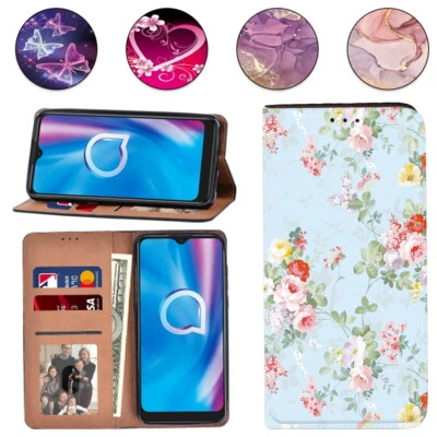 For Alcatel 1S 2020/1V 2020/Alcatel 3L 2020 - PU Leather Stand Wallet Cover Case - Image 1 of 4