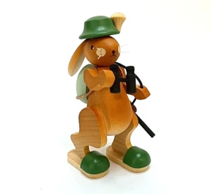 ERZI Erzgebirge Pascua - Conejo guardabosques Conejo de Pascua (10 cm) -rareza - NUEVO & EMBALAJE ORIGINAL - Imagen 1 de 2