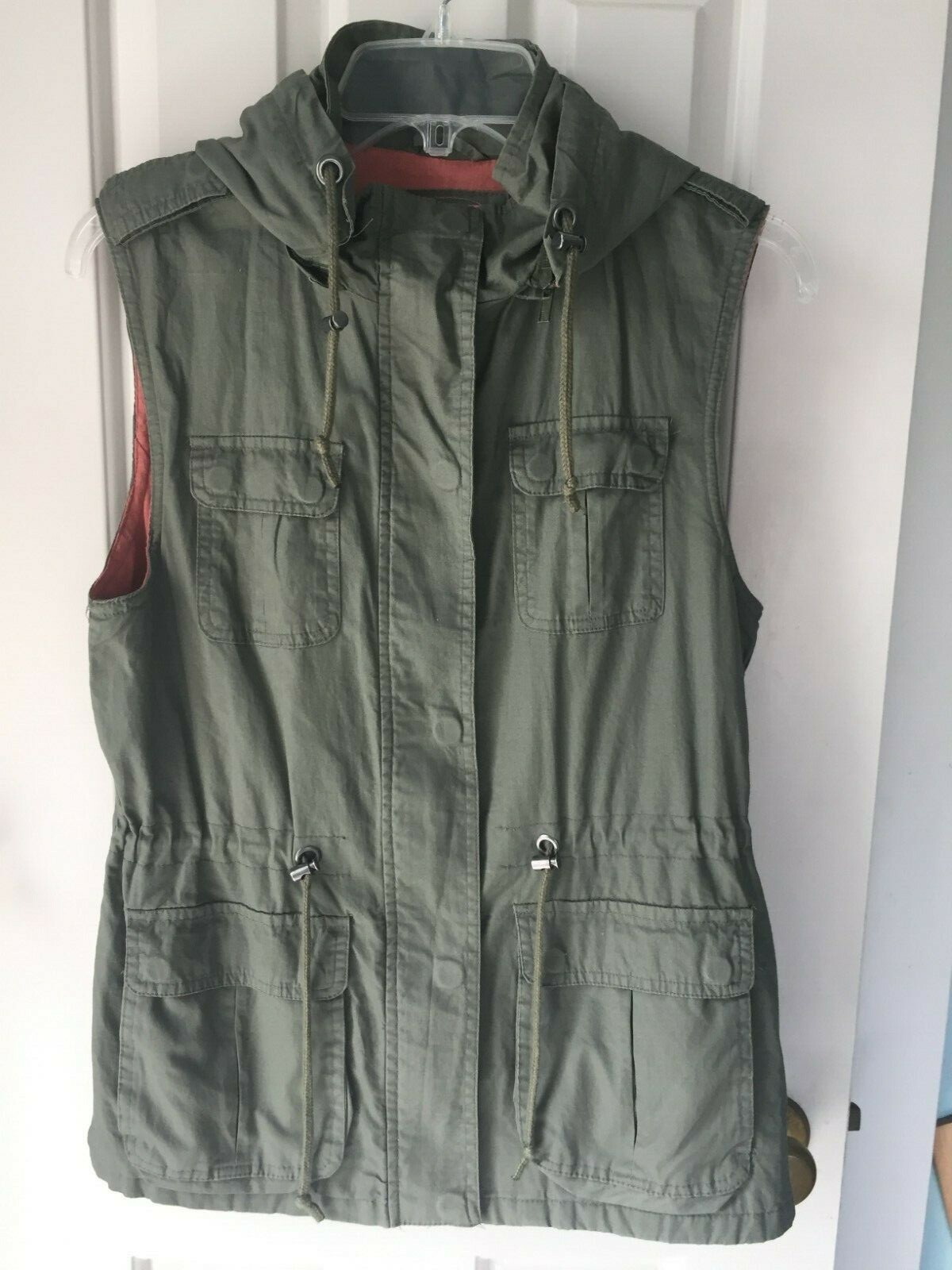 Snobbish Womens Zip Up Vest Sz M 