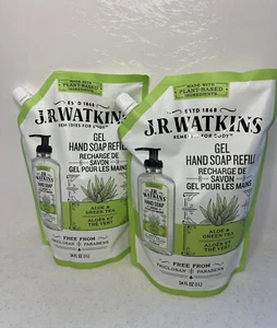 J.R. Watkins Gel Hand Soap Refill Pack - Aloe and Green Tea | 34 oz | 2 Pack  - Picture 1 of 2