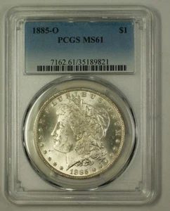 1885-O US Morgan Silver Dollar Coin $1 PCGS MS-61 (Better) (C) (18) - Picture 1 of 2