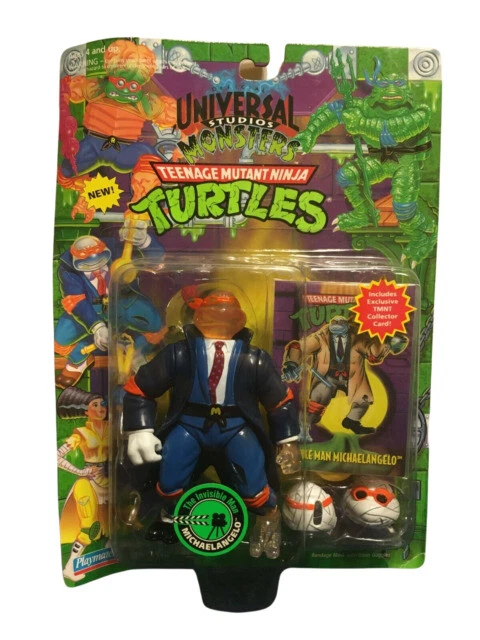 Playmates Toys 5425 TMNT Invisible Man Michaelangelo Action Figure