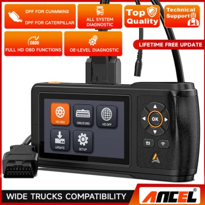 Heavy Duty Truck Scanner Diesel Diagnostic DPF Reset For Cunmmins & Caterpillar - image 1 of 4