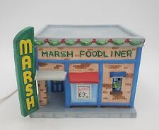 Marsh Foodliner Miniature Christmas Village 1947 1st Store Muncie IN Supermarket