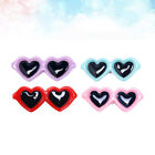  20 Pcs Dog Hair Accessory Pet Prop Girl Bows Accessories for Heart Shape