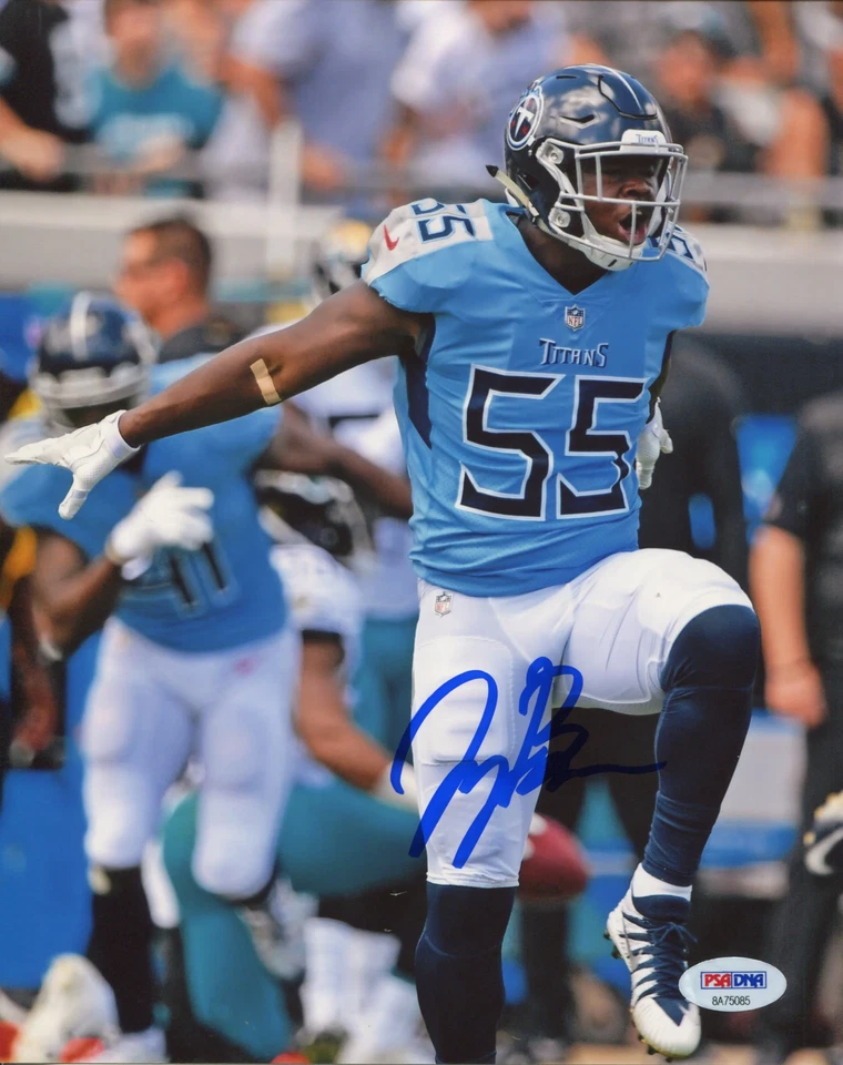 Jayon Brown Autographed Tennessee Titans 8x10 Photo (PSA) - Image 1 of 1