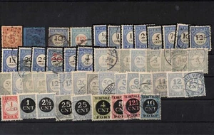 Holanda. Conjunto de 50 sellos diferentes de taxas - Foto 1 di 1