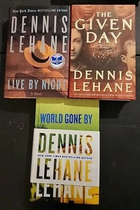 Lot Of 3 Dennis Lehane Hardcover Books World Gone By*The Given Day*Live By Night - Imagen 1 de 2