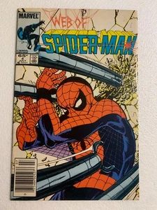 WEB OF SPIDER-MAN #14 VF COPPER AGE NEWSSTAND - MARVEL 1985 - Picture 1 of 2
