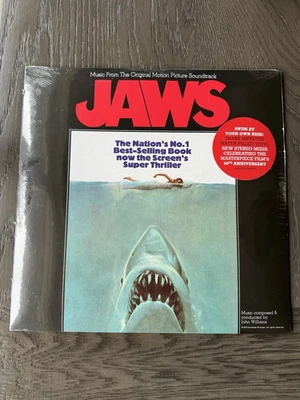 Jaws Original Motion Picture Soundtrack Shark Infested Water Filled Vinyl Sealed - Image 1 of 3