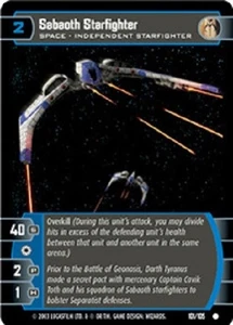 STAR WARS FREE JEDI GUARDIANS BOOSTER + SABAOTH STARFIGHTER FOIL NM scratches - Picture 1 of 2