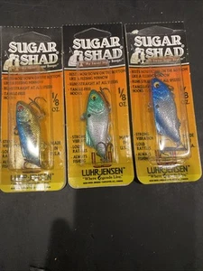 Luhr Jensen Sugar Shad 1/8oz Lot Of 3 Gold Blue - Silver Green - Silver Blue - Picture 1 of 3
