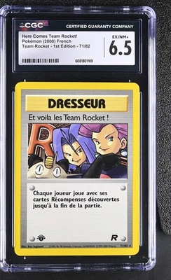 CGC 6.5 French Here Comes Team Rocket! Team Rocket 1st Edition 71/82 Pokemon - Image 1 of 2