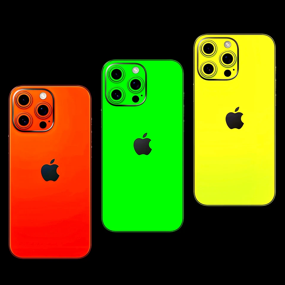 Fluorescent Phone Skin Wrap Sticker Case for iPhone & AirPods—Precut, All Models - Image 1 of 1