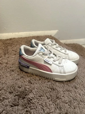 Niñas Puma Jada Bouncy Sky Zapatillas Niño Talla 9C Blanco Rosa y Azul Foto 1 de 4