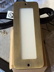 VOLT Cast Brass 12V 3W 2700K Warm White Mini Thin LED Outdoor - Picture 1 of 4