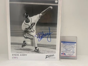 Steve Avery Atlanta Braves 8x10 PSA/DNA Certificate of Authenticity AJ82087 - Picture 1 of 5