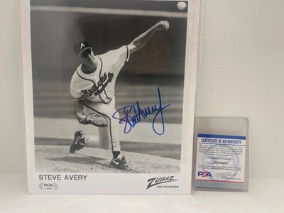Steve Avery Atlanta Braves 8x10 PSA/DNA Certificate of Authenticity AJ82087 - Image 1 of 4