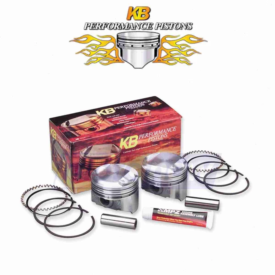 KB Cast Piston Set for 1984-1991 Harley Davidson FLTC Tour Glide Classic - yj Foto 1 de 4